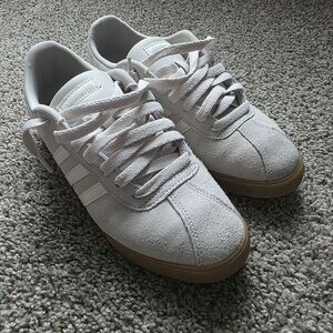 Adidas White Suede Sneakers